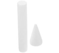 PACKOVE Modello di Torta Finta in Schiuma Diametro 3 Cm, Altezza 12 Cm, Modello Multifunzione a Forma di Fortezza Bianca, per Decorazioni Feste e Pratica Decorazione Torte Fai da Te