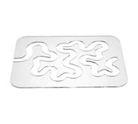 PACKOVE Modello per Cucito in Acrilico Trasparente 4mm, Righello per Trapuntatura Patchwork, Stencil per Quilting Fai da Te, Strumento per Cucito e Trapuntatura Artigianale