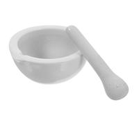 PACKOVE Mortaio in Ceramica Pestello per Laboratorio e Cucina, Resistente alle Alte Temperature, Facile da Pulire, per Uso Didattico e Spezie