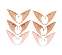 PACKOVE Orecchie Finte Rimovibili per Cosplay 6 Paia 10-12 Cm Realistiche Accessori Sostituibili per Feste Halloween Spettacoli Maschere