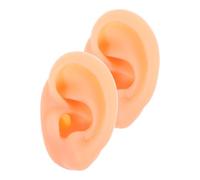 PACKOVE Orecchie in Silicone Realistico di Modelli di Orecchio per Esercitazione Piercing alle Orecchie Espositore per Gioielli Vetrina per Esposizione Didattica