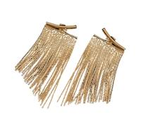 PACKOVE Orecchini Tassel in Metallo Dorato con Design Geometrico Minimalista Pendenti Eleganti per Donna Accessorio Versatile per Feste Cocktail e Occasioni Speciali