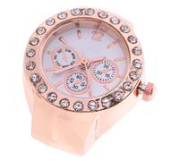 PACKOVE Orologio ad Anello al Quarzo con Cristalli, Elegante, Tre Occhi