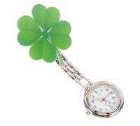 PACKOVE Orologio Da Tasca Per Bambini Orologio Alla Moda Per La Scuola Elegante Design A 4 Foglie Materiale in Lega Di Zinco E Ferro Per Ragazzi E Ragazze Anziani