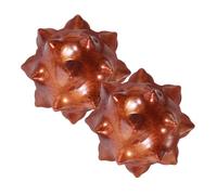 PACKOVE Palla da Massaggio Creativo e Pratico Manuale per Mani in ABS Marrone per Rilassare i Muscoli Contratti Facile da Trasportare a Casa