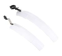 PACKOVE Parafango Bici da Strada Regolabile Telescopico in PVC per Ruota | Protezione Dalla Pioggia, Alta Resistenza Agli Urti, Aspetto Aerodinamico e Bianco, per Ciclismo e Guida