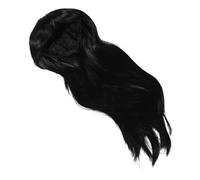 PACKOVE Parrucca Nera con Frangia Capelli Sintetici Lisci Lunghi Parrucca per Cosplay e Feste Facile da Pettinare e Mantenere Adatta Tutte le Dimensioni della Testa