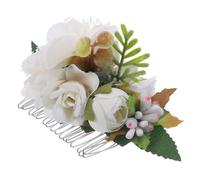 PACKOVE Pettine Per Capelli Da Sposa Forma Di Fiore Ornamento Per Capelli Pettine Pieghe Sposa