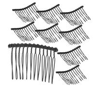 PACKOVE Pettini per Chioma Laterali Metallici 25 Pezzi 12 Denti per Acconciature da Donna Fermagli Decorativi per Chioma Fini e Folti Adatti a Cerimonie e Uso Quotidiano