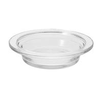 PACKOVE Piatto in Vetro Trasparente per Aromaterapia e Sciogli Cera, Accessorio Facile da Pulire, Diametro 115mm, per Catering e Diffusori Profumati