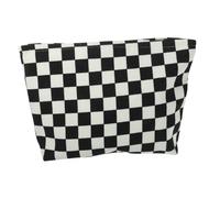 PACKOVE pochette per cosmetici messaggero borsa cosmetica con coulisse compartimenti misurare Fare Spalla custodia portatile elegante borsa per il trucco in fibra Continua a coste
