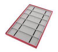 PACKOVE Porta Orologio in Pu e Velluto Espositore Scomparti per Cinturini Vassoio per Collezioni di Braccialetti Custodia Organizer per Accessori