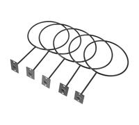 PACKOVE Porta Palloni da Muro in Ferro Nero 5 Unit con Supporto per Basket e Mensole da Parete per Shop e Scuola per Creare Un'atmosfera Estiva