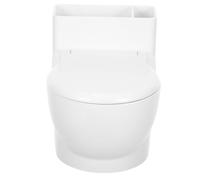 PACKOVE Posacenere Forma Wc Parete Chiodi Design Creativo in PP e Acciaio Inossidabile Antivento per Uso e Ufficio Facile e Installare