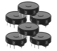 PACKOVE Potentiometro Rotativo Design a Cima Piatta e Scala Digitale 1-5 Wh28-13# 50k Ohm Nero Compatibile Elettronica e Motori Mixer, per Riparazioni Fai-da-te