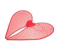 PACKOVE Riutilizzabili per Donna con Cinturini Elastici Rosse Forma di Cuore di Cupido Romantiche in Garza e Feltro di Halloween e Festa di San Valentino per Cosplay