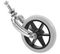 PACKOVE Ruote Anteriori Per Carrozzina Con Cuscinetto e Assemblaggio Front Fork Ruote Piccole Widened Per Accessori Carrozzina Facile Installazione e Manutenzione Compatibile Con