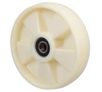 PACKOVE Ruote Girevoli in Nylon per Transpallet Manuale 200x50 Mm con Cuscinetti a Sfera, Kit Ruote di Carico per Camion, Riduzione Rumore e Sterzo Fluido per Magazzini e Centri Logistici