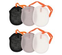 PACKOVE Sacchetto per Sapone in Rete 6 Pezzi con Cordoncino, Borsa Schiumogena Esfoliante per Doccia e Viso, Riutilizzabile per Bagno e Viaggi, Risparmio Sapone e Asciugatura Rapida