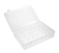 PACKOVE Scatola Porta Filo da Cucito Trasparente Grande 24 Assi, Contenitore Organizzatore per Bobine, Coperchio Antipolvere, Contenitore Compatto per Accessori Cucito e Conservazione