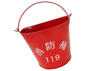 PACKOVE Secchio Manico per Semi-cerchio e in Antincendio Ferro Rosso Ergonomico, Resistente Stufa e Domestico