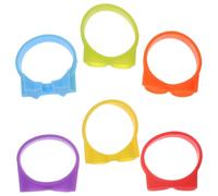 PACKOVE Segnabicchieri Facili da Pulire e Non Cadono Design Unico e Chic 6 in Silicone per Cocktail e in Diverse Occasioni e Feste