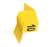 PACKOVE Segnaletica per Prove Numeri Chiari e Audaci, Design Facile da Usare in Plastica Gialla, per Feste Detective e Kit di Investigazione Scene
