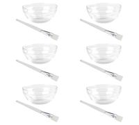 PACKOVE Set 12 Pezzi Ciotole per Maschere Viso e Pennelli per Maschera di Fango, Ciotola da Salone di Bellezza in Materiale Delicato, Portatile e Facile da Pulire per Uso Domestico