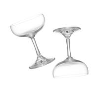 PACKOVE Set 2 Bicchieri da Martini Vintage in Vetro 140 Ml, Calici da Cocktail Retrò Eleganti per Casa, Bar e Eventi, Coppe da Cocktail Trasparenti per Ristorazione e Uso Domestico