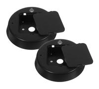 PACKOVE Set 2 Pezzi Copertura Posteriore in Plastica per Meccanismo Orologio, Ricambio per Orologi da Parete Senza Bordo, Kit Riparazione Silenzioso per Uso Casa e Ufficio