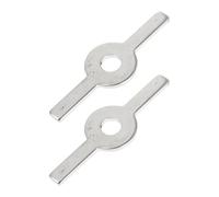 PACKOVE Set 2 Pezzi Supporti in Acciaio Inossidabile per Tritacarne da 55mm, Accessori per Insaccatrice, Resistente e Facile da Conservare, Strumenti per Macinare Carne a Casa