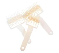 PACKOVE Set 3 Pezzi Rullo per Pizza in Plastica con Punte per Buchi Impasto, Utensili da Pasticceria Portatili per Evitare Bolle, Strumento per Pizza e Pane Professionale per Uso
