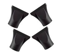 PACKOVE Set 4 Pezzi Ugelli per Asciugacapelli Professionali in Plastica Nero Beccuccio Soffio Piatto Resistente alle Alte Temperature per Uso Domestico e Salone