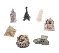 PACKOVE Set 7 Pezzi Modelli Architettonici in Resina Forme Classiche, Elegante Decorazione Vintage per Layout Scena e Matrimonio, Resistente e Durevole