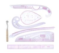PACKOVE Set 7 Righelli da Cucito su Misura Flessibili e Precisi per Sartoria, Strumenti di Disegno per Abiti, Maniche e Taglio Curve, Adatti per Progettazione e Realizzazione di Modelli