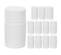PACKOVE Set da 12 Flaconi per Pillole Vuoti in Plastica Hdpe da 20 Ml con Tappo a Vite Anti-perdita, Piccoli Contenitori per Medicinali Riutilizzabili per Viaggi e Conservazione Sicura