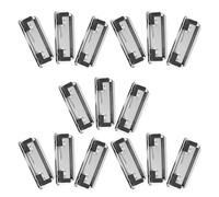 PACKOVE Set da 15 Clip Metalliche per Appunti Larghe, Morsetti Resistenti Montabili in Metallo Leggero Antiruggine Foro Sospensione, per Cartoleria Ufficio e Portablocco Personalizzato