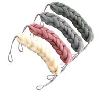 PACKOVE Set da 4 Spugne Esfolianti per Doccia con Gancio, in Tessuto PE Super Morbida per Corpo e Pelle, Scrubber Naturale per Bagno e Doccia