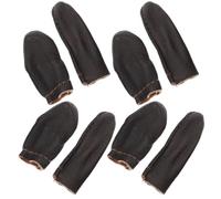 PACKOVE Set di 4 Ditali in Pelle Marrone, Proteggi Dito Compatto per Cucito e Accessori per Quilting, Semplice ed Elegante, Strumento per Infeltrire Mani Colore Casuale