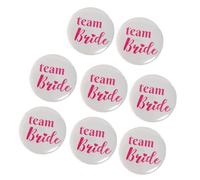 PACKOVE Set di 8 Spille Creative in Metallo per Festa Prematrimoniale, Accessori Costume e Decorazione Foto per Festa della Sposa in Bianco e Rosa, Perfette per Hen Night Party