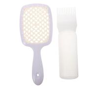 PACKOVE Spazzola per Pettine massaggiatore spazzole per da donna pettine a coda di rondine spazzola districante pettine a denti fini pettine gigante plastica bianca