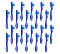 PACKOVE Spazzolino da Denti Manico Corto per Detenuti Piccolo 20 Pezzi in Plastico e Setole in Nailon, Portatile e Progettato per Prevenire Autolesionismo in Carcere