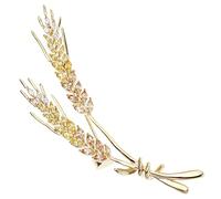 PACKOVE Spilla Femminile Decorativa Di Spighe Di Grano Dorata, Corsage Alla Moda Per Abbigliamento, Accessorio Brillante Per Feste e Banchetti