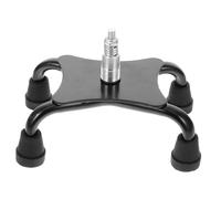 PACKOVE Stampelle Antiscivolo Sostituzione Punta Del Da Passeggio Per Le Stampelle Punta Quadrupla Per Da Passeggio Gamba Disabilità Lega Di Alluminio Black