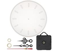 PACKOVE Stampo Artigianale per Orologio da Tavolo in Silicone Delicato e Resistente, Completo di Movimento e Lancette Rosse e Nere, per Decorazioni in Resina Epossidica