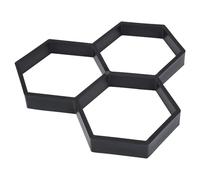 PACKOVE Stampo Pavimento Cemento Nero in Plastico Leggero e Riutilizzabile per Esterni come Cortili e Vialetti Senso Artistico per Pavimentazione Fai da Te