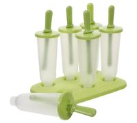 PACKOVE Stampo per Ghiaccioli Fai da Te in Plastica Verde, 2 Pezzi Rotondi per Stagione Calda e Preparazione Gelati Artigianali