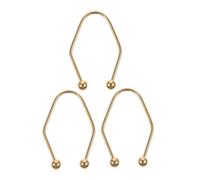 PACKOVE Strumento per Esercizi Fossette Facciali 3 Pezzi in Metallo Oro Dispositivo di Sollevamento e Modellamento Viso per Donne Allenatore Portatile per Viso Adatto a Tutti i Tipi di