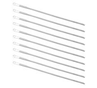 PACKOVE Strumento per Infilare Cordoncini a Molla Pieghevole 10 Pezzi in Acciaio Inox per Cucito Fai da Te, Guida di Filettatura Multiuso per Lacci, Coulisse e Tessuti, Utensile Compatto