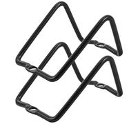 PACKOVE Supporto Compatibile Sella per Luce Posteriore Bici in Acciaio Nero Clip a Molla Confezione 2 Pezzi per Bici da Corsa e Sentieri